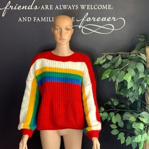 Multi Color Sweater Size L